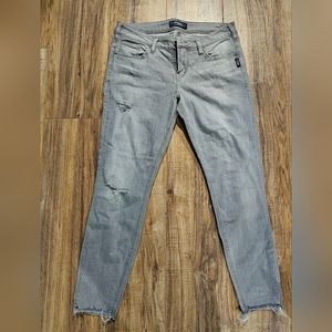 Silver skinny jeans size 29/27